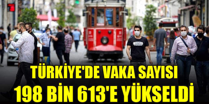 Türkiye'de vaka sayısı 198 bin 613'e yükseldi