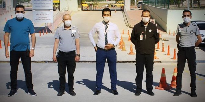 Beyhekim’de güvenlik görevlileri unutulmadı
