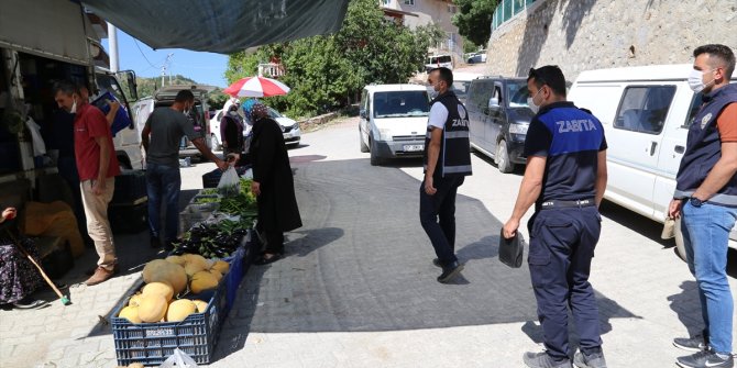 Hadim’de polis ve zabıtadan pazar denetimi
