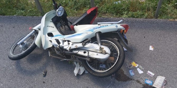 Motosiklet bariyerlere çarptı: 1 ölü, 1 yaralı