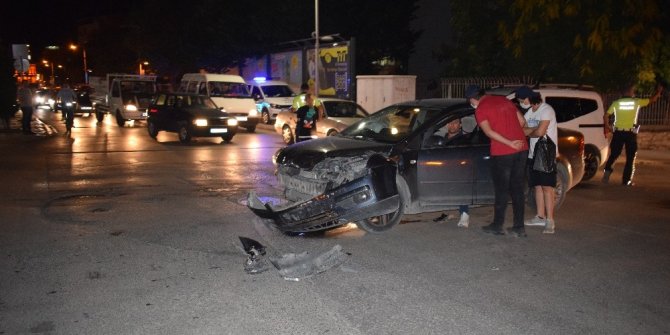 Malatya’da trafik kazası : 1 yaralı