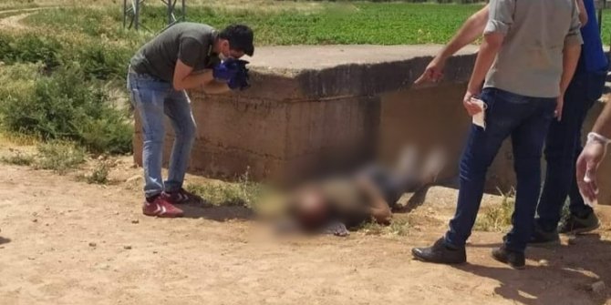 Sulama kanalında tüfekle vurulmuş ceset bulundu