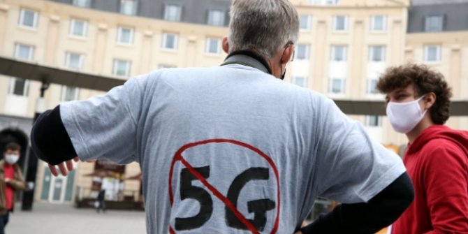 Belçika'da 5G teknolojisi yatırımları protesto edildi