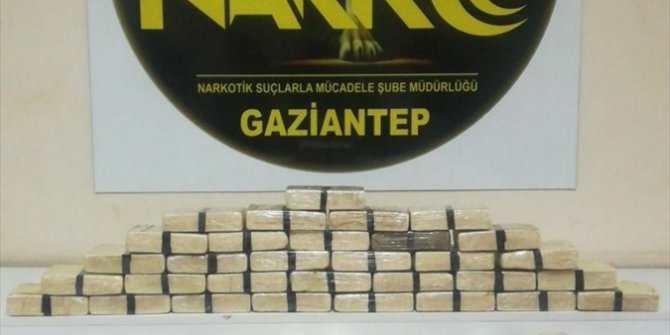 Gaziantep'te 15 kilo 400 gram eroin ele geçirildi