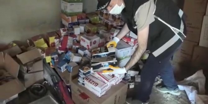 Eskişehir’de kaçak tütün deposuna polis baskını
