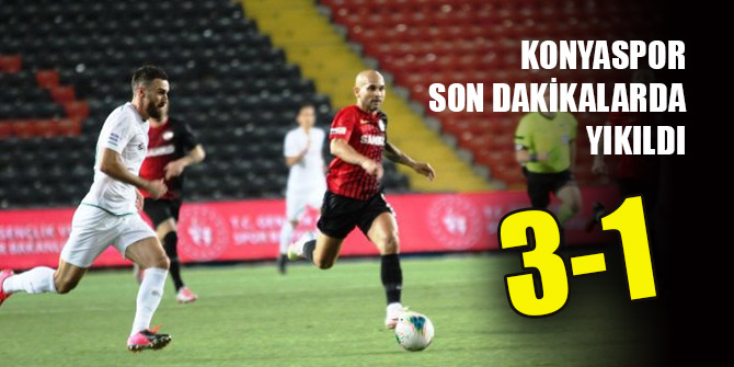 Konyaspor son dakikalarda yıkıldı! 3-1