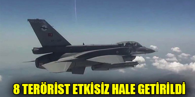 Pençe Kaplan Operasyonu'nda 8 terörist daha etkisiz hale getirildi