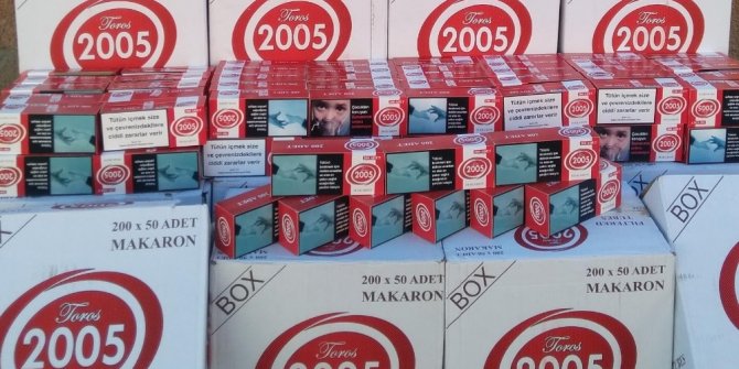 Kütahya’da sahte ve mükerrer bandrollü 270 bin adet makaron ele geçirildi