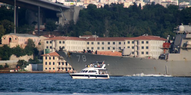 ABD savaş gemisi tatbikat için Karadeniz'e geçti