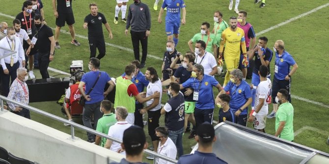 MKE Ankaragücü - Antalyaspor maçında gergin anlar
