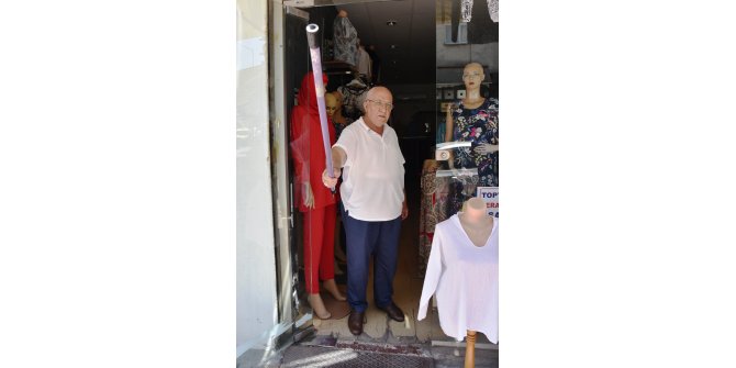 Gaspçıdan kendisini sopayla korudu