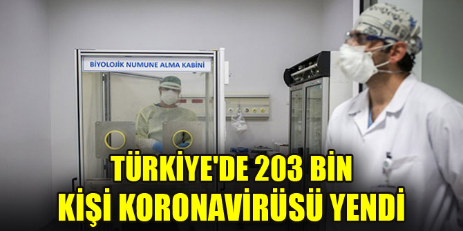 Türkiye'de 203 bin kişi koronavirüsü yendi