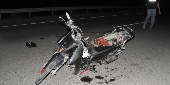 16 yaşındaki motosiklet sürücüsü kazada hayatını kaybetti