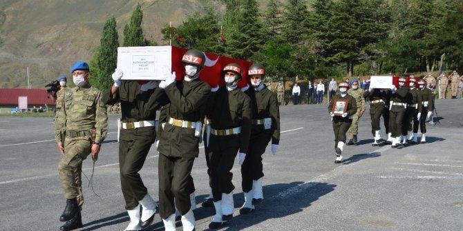 Hakkari şehitlerine uğurlama töreni