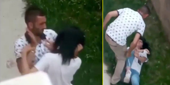 Genç kızın boğazını sıkıp, karnına yumruk atarak darp etti