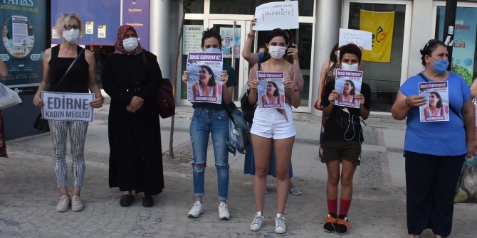 Edirneli kadınlar, Pınar Gültekin'in katledilmesini protesto etti