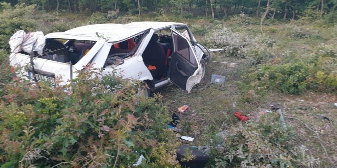 Takla atan otomobilin sürücüsü öldü