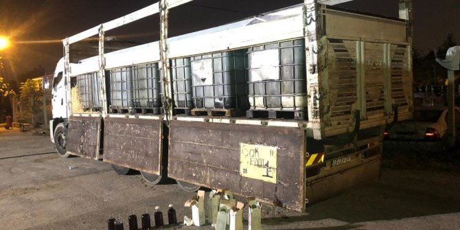 Kamyonda 14,5 ton kaçak akaryakıt ele geçirildi
