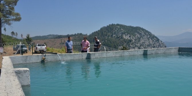 Mersin’de orman yangınlarıyla mücadeleye 3 betonarme havuz daha eklendi