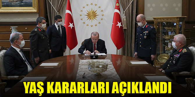 Cumhurbaşkanı Erdoğan, Yüksek Askeri Şura kararlarını onayladı