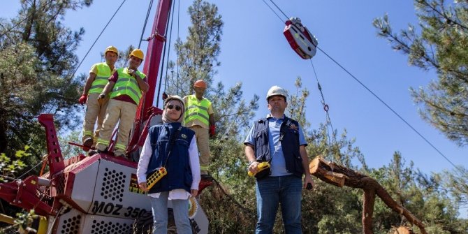 Turgutlu’da orman tahribatı havai hatla engelleniyor