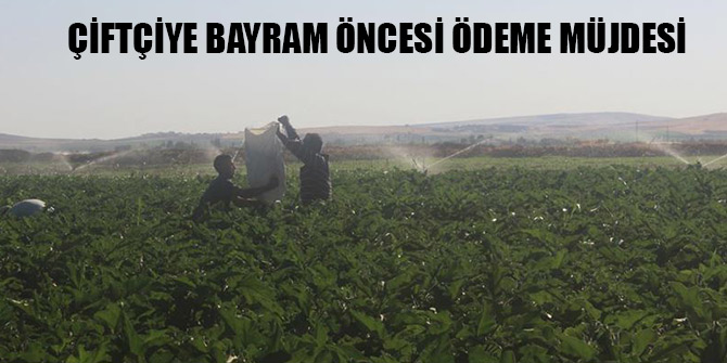 358 milyon 204 bin liralık destek bugün çiftçilerin hesaplarına yatırılacak