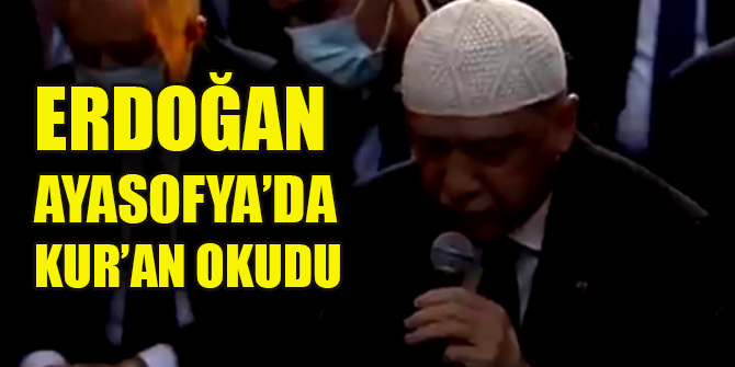 Cumhurbaşkanı Recep Tayyip Erdoğan Aşr-ı Şerif okudu
