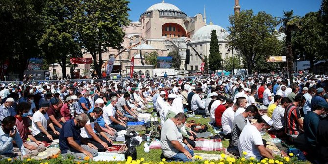 Ayasofya-i Kebir Cami-i Şerifi'nin ibadete açılması yurt genelinde sevinçle karşılandı