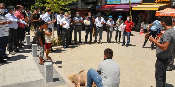 Konya'da Ayasofya-i Kebir Cami-i Şerifi'nin açılışına kurban kesildi