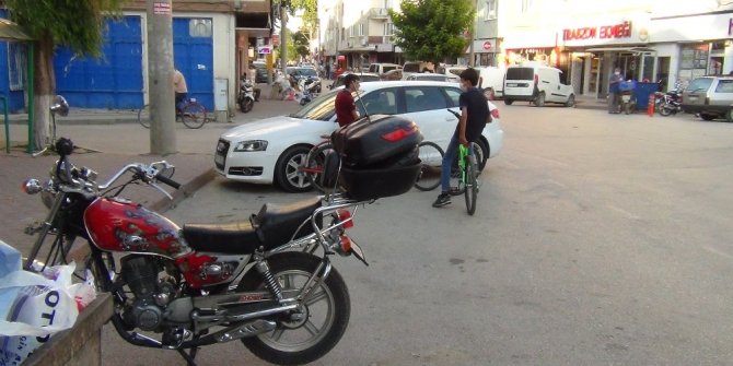 Otomobil ile motosiklet çarpıştı: 1 yaralı