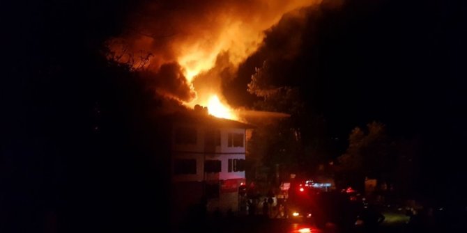 Safranbolu’da tarihi konakta yangın çıktı