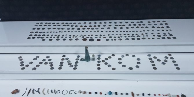 Van'da 319 metal sikke ele geçirildi
