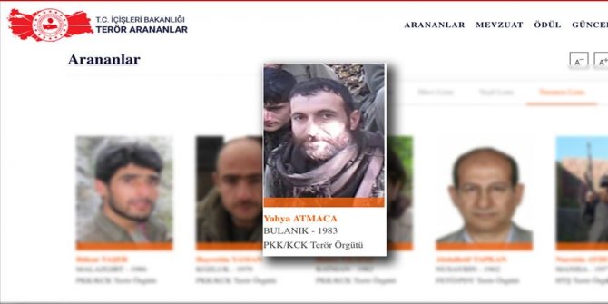 Turuncu listedeki terörist etkisiz hale getirildi