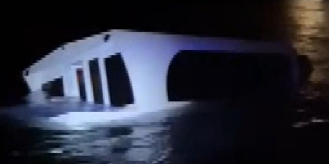 Heybeliada açıklarında tekne alabora oldu 27 kişi kurtarıldı