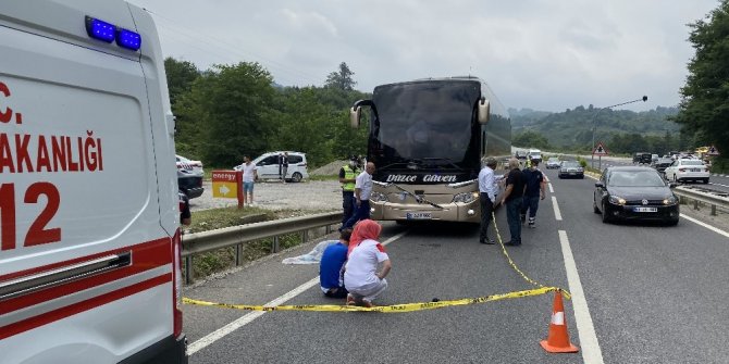 Yolcu otobüsünün çarptığı kadın hayatını kaybetti