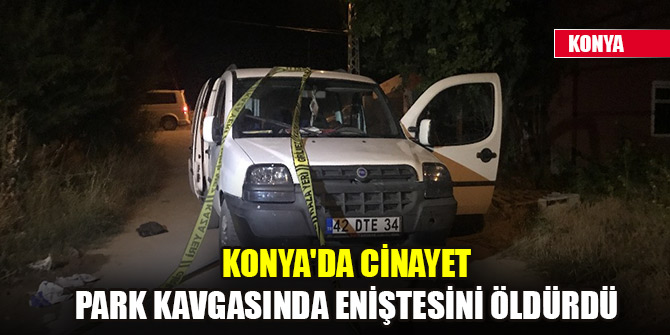 Konya'da cinayet! Park kavgasında eniştesini öldürdü