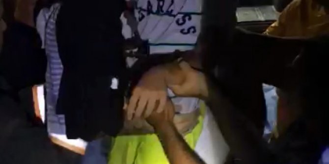 Eline korkuluk demiri saplanan Mert'i itfaiye kurtardı