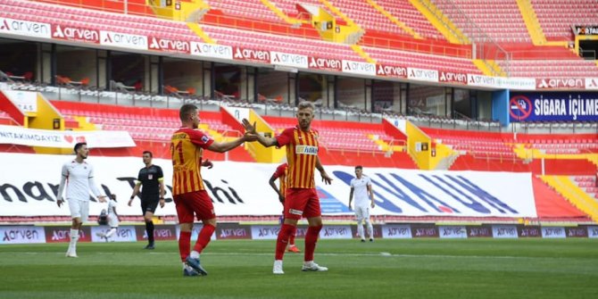 Kayserispor 34 maçta 40 gol attı