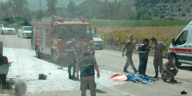 2 kişinin yanarak öldüğü kazada yaralanan çocuk da yaşamını yitirdi