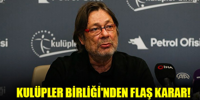 Kulüpler Birliği'nden "küme düşme kaldırılsın" talebi