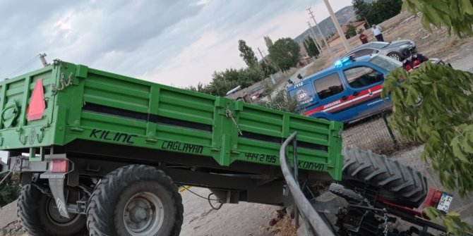 Traktör köprüden aşağı düştü: 3 yaralı