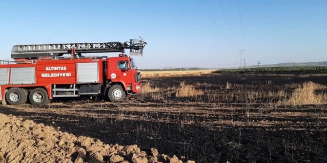 İtfaiye ve köylülerin erken müdahalesi faciayı önledi