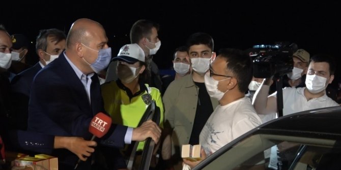 İçişleri Bakanı Süleyman Soylu havadan trafik denetimine katıldı