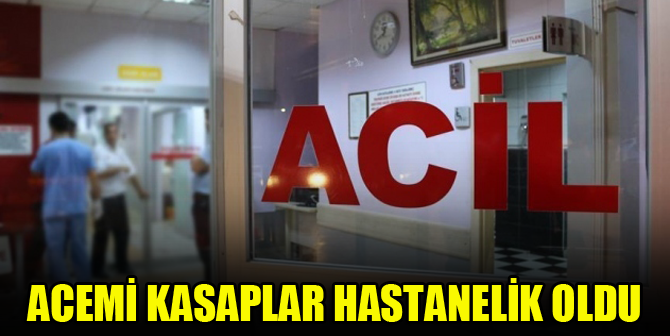 Acemi kasaplar hastanelik oldu
