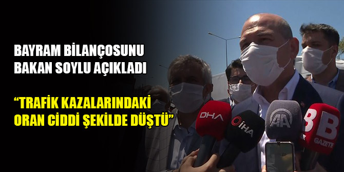 Yolculara ayran ikram eden Soylu: “Bayramda 5 günde 45 kişi öldü”