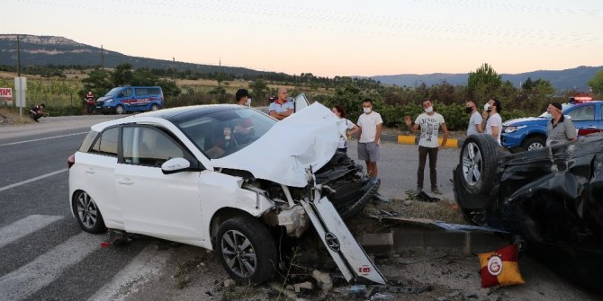 İstanbul’a tayini çıkan polis memuru kazada yaralandı