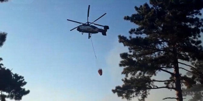 Alaşehir'de orman yangını 1 saatte söndürüldü