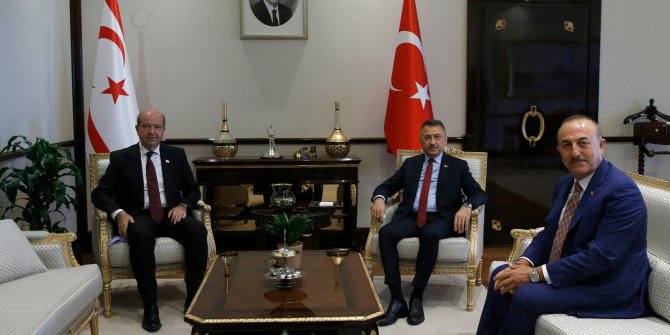 Cumhurbaşkanı Yardımcısı Oktay, KKTC Başbakanı ile görüştü