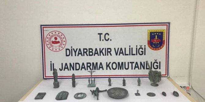 Diyarbakır’da tarihi eser kaçakçılığı operasyonu