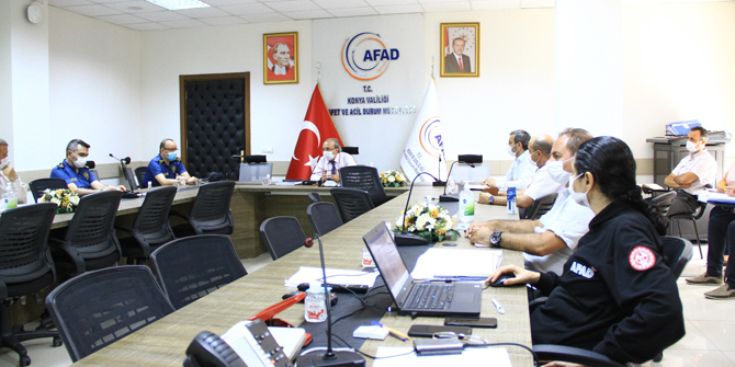 AFAD İl Müdürlüğü’nde Koronavirüs toplantısı